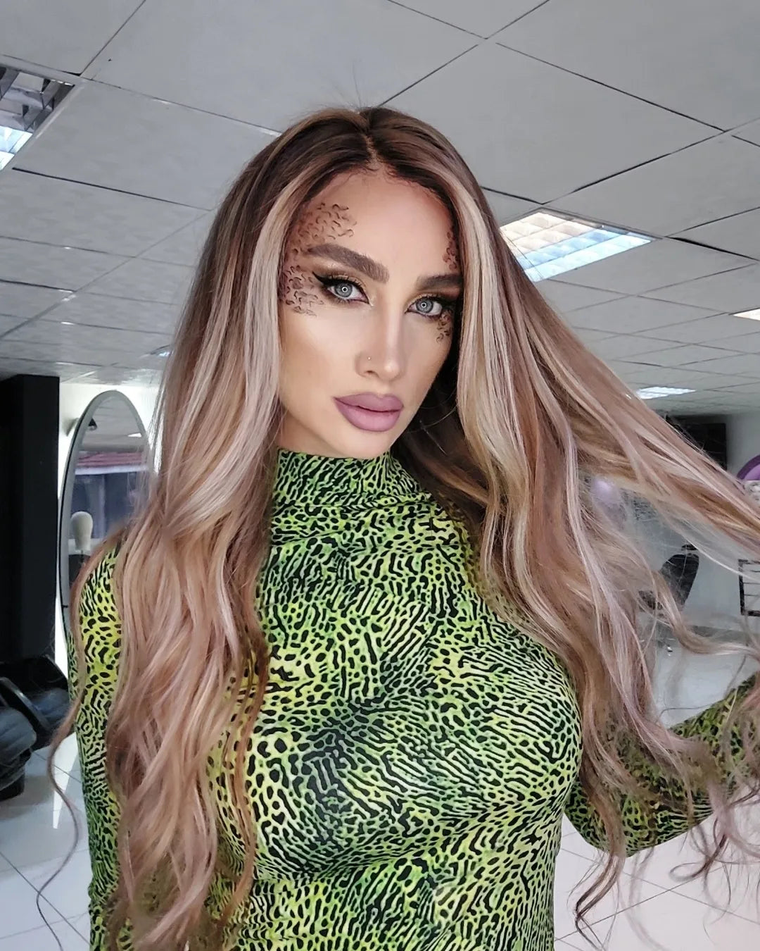 NATALIE KUMRAL ZEMİN SARIŞIN BALYAJ DANTEL PERUK ÜNİTESİ