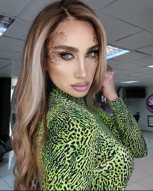 NATALIE KUMRAL ZEMİN SARIŞIN BALYAJ DANTEL PERUK ÜNİTESİ