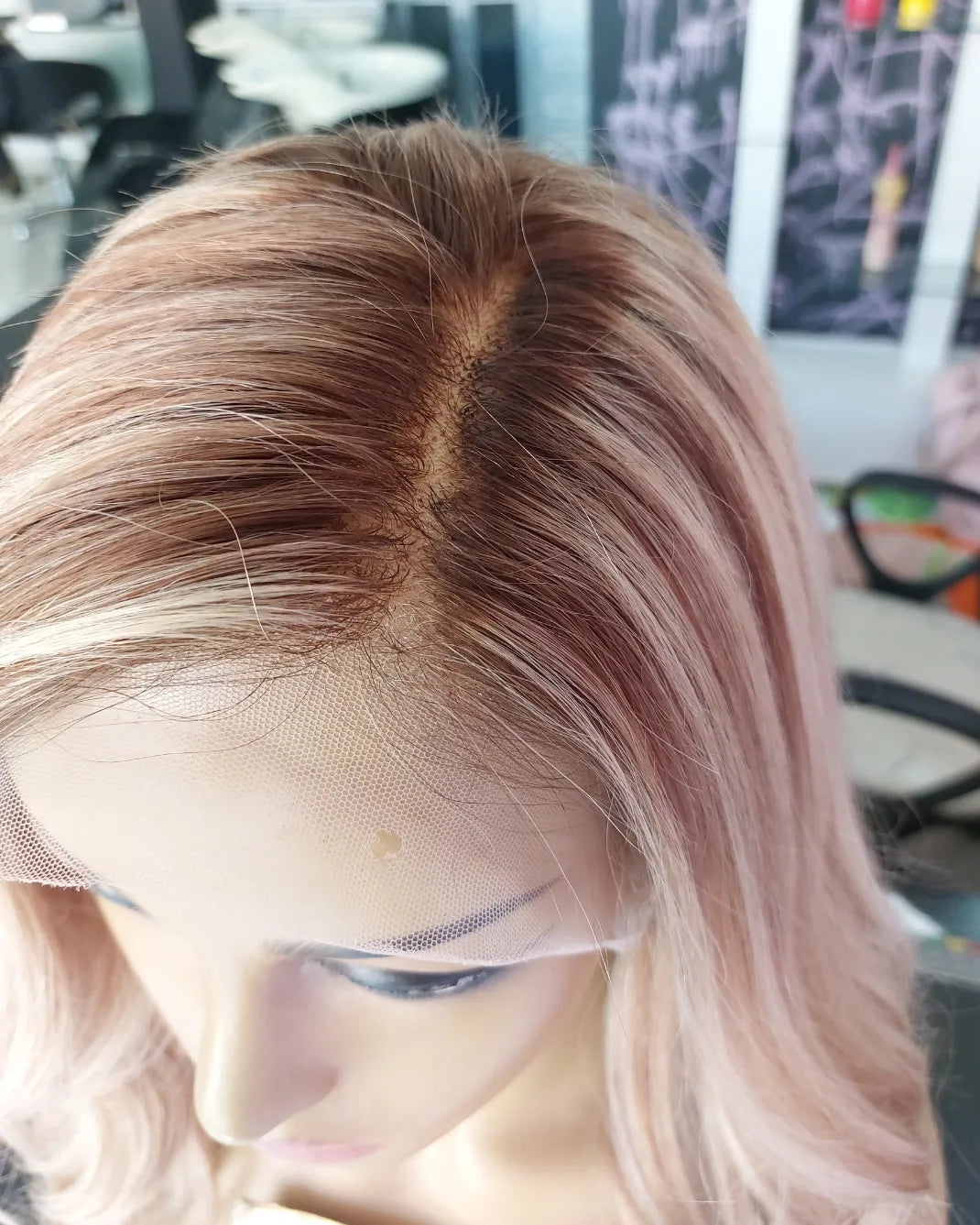 ROSE GOLD VICTORIA DANTEL PERUK ÜNİTESİ