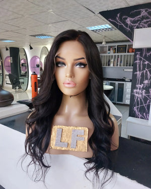 ERIKA KOYU KAHVE DANTEL PERUK ÜNİTESİ