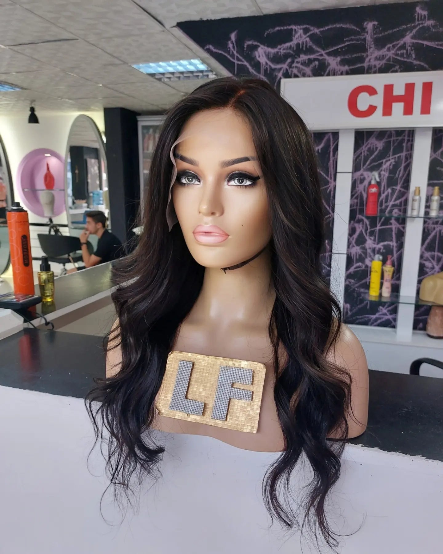 ERIKA KOYU KAHVE DANTEL PERUK ÜNİTESİ