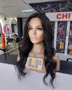 ERIKA KOYU KAHVE DANTEL PERUK ÜNİTESİ