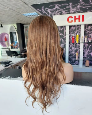 CARLOTTA KAHVERENGİ BRUSHLIGHT DANTEL PERUK ÜNİTESİ