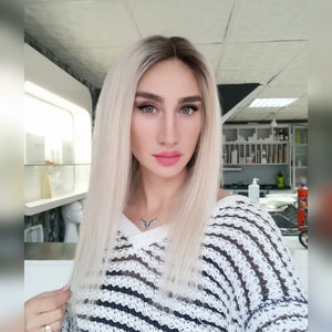 DOLLY PLATIN SARIŞIN DANTEL PERUK ÜNİTESİ