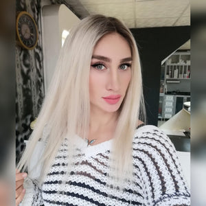 DOLLY PLATIN SARIŞIN DANTEL PERUK ÜNİTESİ