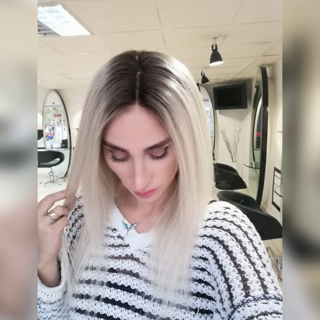 DOLLY PLATIN SARIŞIN DANTEL PERUK ÜNİTESİ