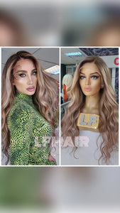 NATALIE KUMRAL ZEMİN SARIŞIN BALYAJ DANTEL PERUK ÜNİTESİ