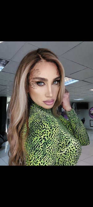 NATALIE KUMRAL ZEMİN SARIŞIN BALYAJ DANTEL PERUK ÜNİTESİ