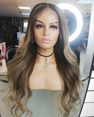 CIARA SOMBRE IŞILTILI DANTEL PERUK ÜNİTESİ