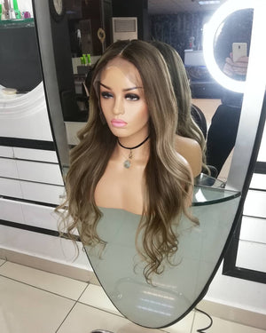 CIARA SOMBRE IŞILTILI DANTEL PERUK ÜNİTESİ