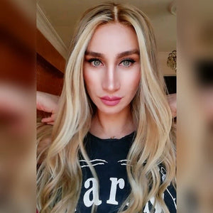 ELENA PLATİN SARIŞIN BALYAJLI DANTEL PERUK ÜNİTESİ