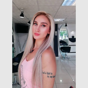 LEONA BUZ SARIŞIN RÖFLELİ DANTEL PERUK ÜNİTESİ
